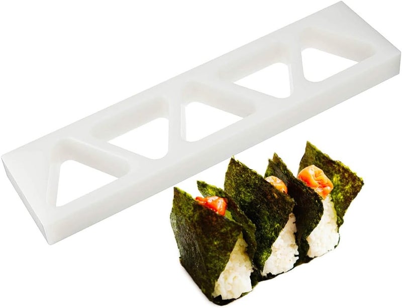 TIKUSAN Onigiri Mold Musubi Maker Japanese Rice Ball Press Onigiri Mold Tray BPA Free Made in Japan Kansai Style (Small 5 Molds) - Image 1